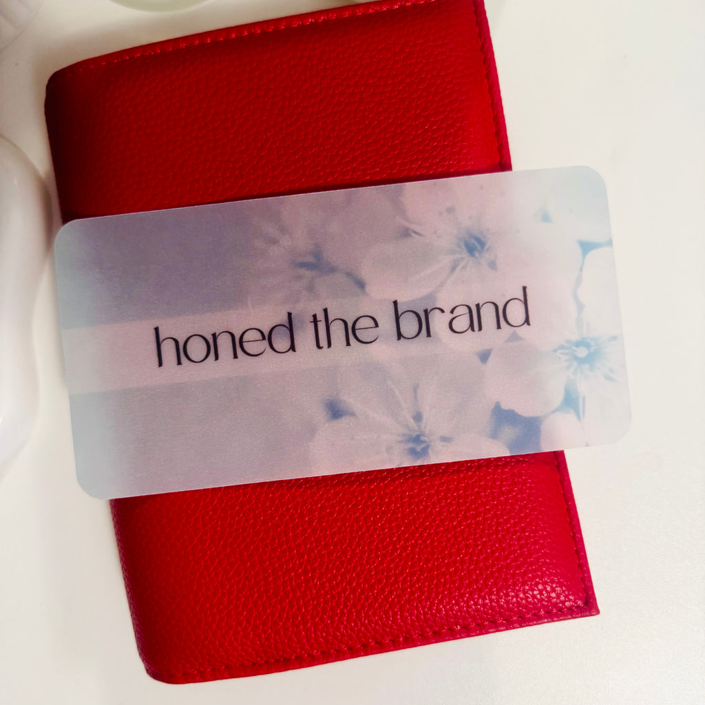 Blue Floral Cash Envelope Insert