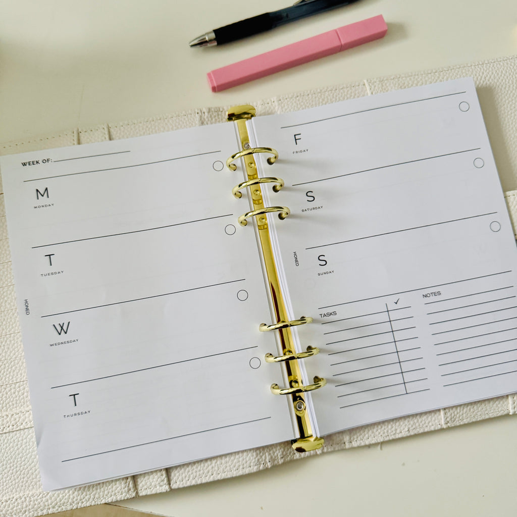A5 Daily Planner Inserts