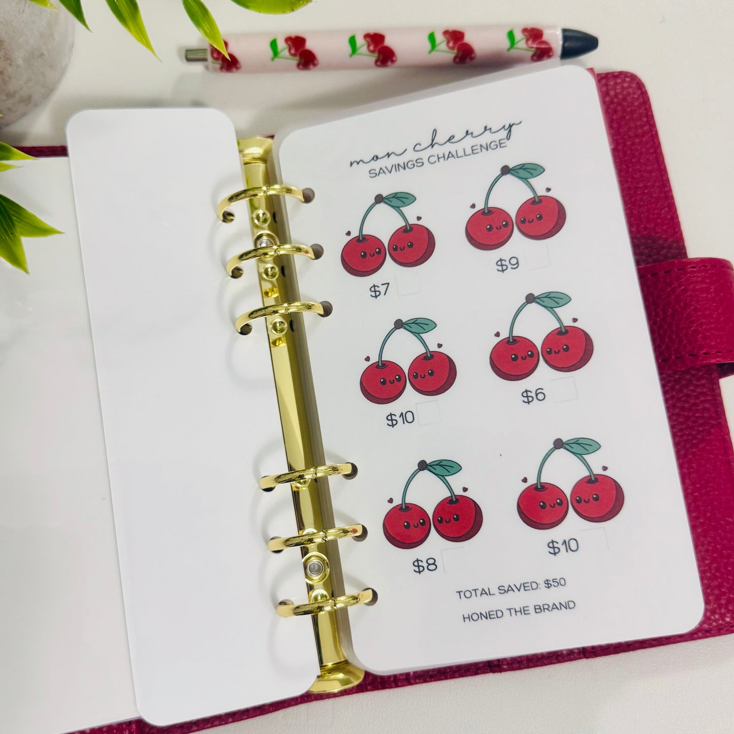 Mon Cherry Mini Savings Challenge