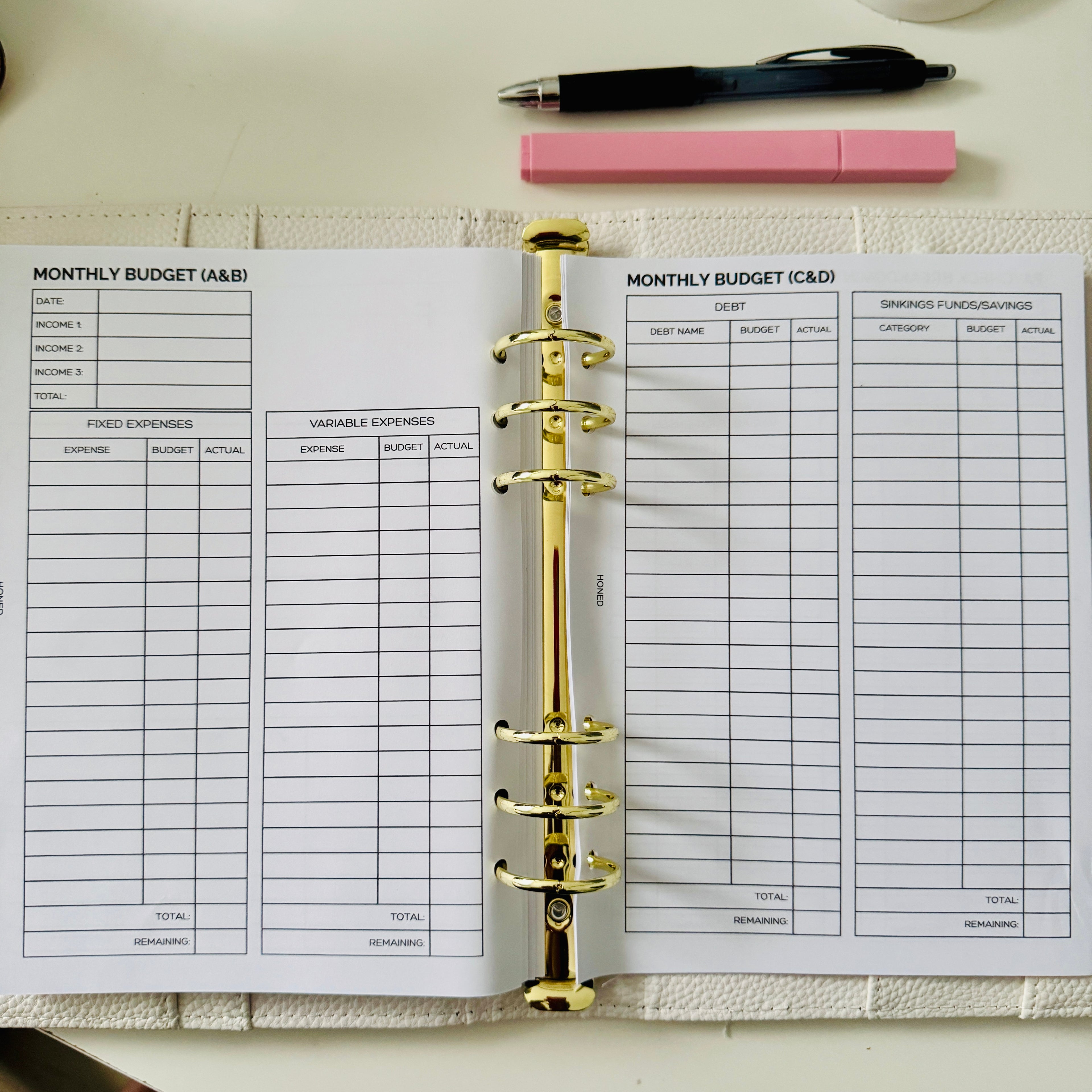 A5 Daily Planner Inserts