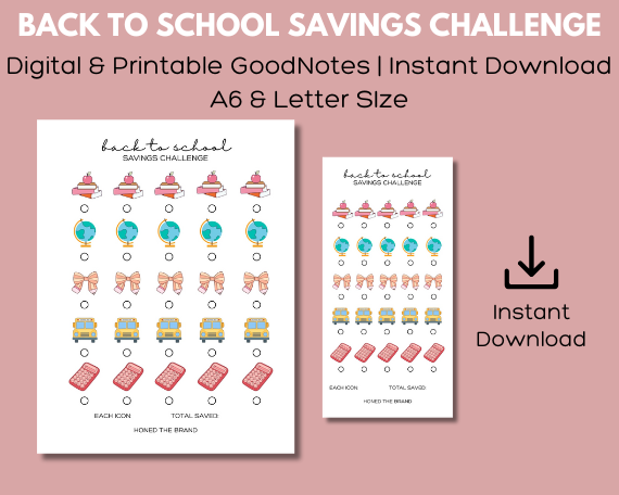Digital Back To School Savings Challenge