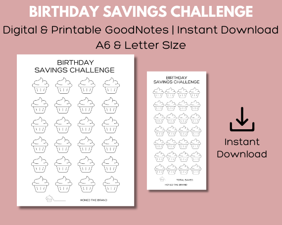Digital Birthday Savings Challenge