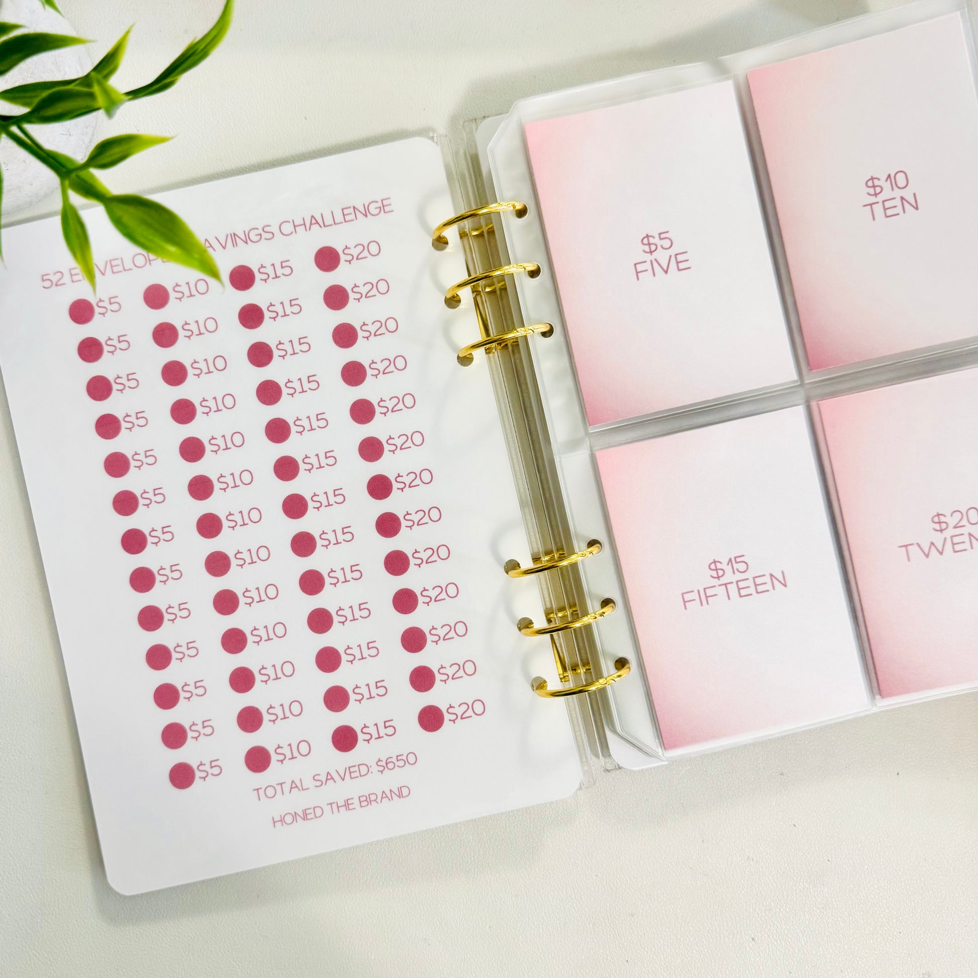 52 Envelopes Savings Challenge