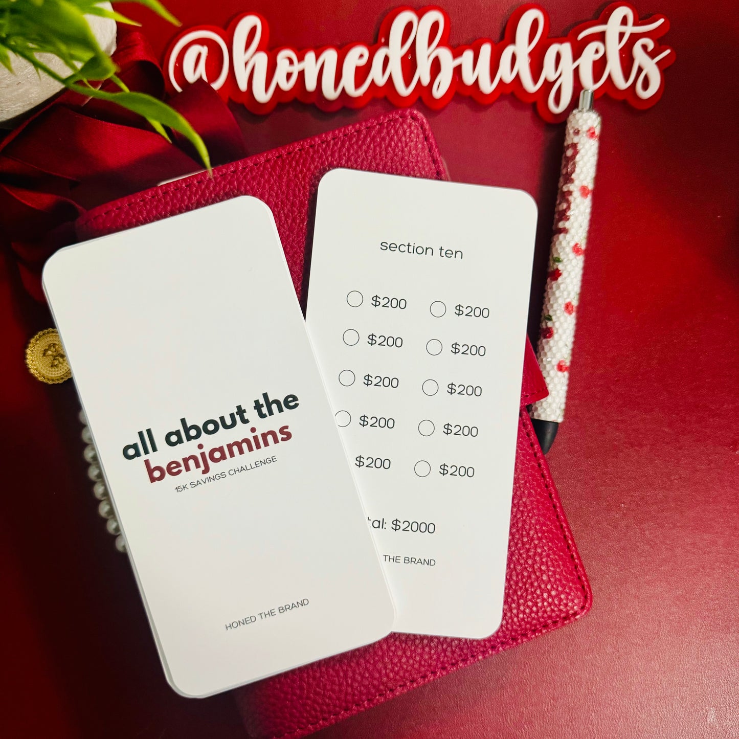 All About The Benjamins Savings Challenge
