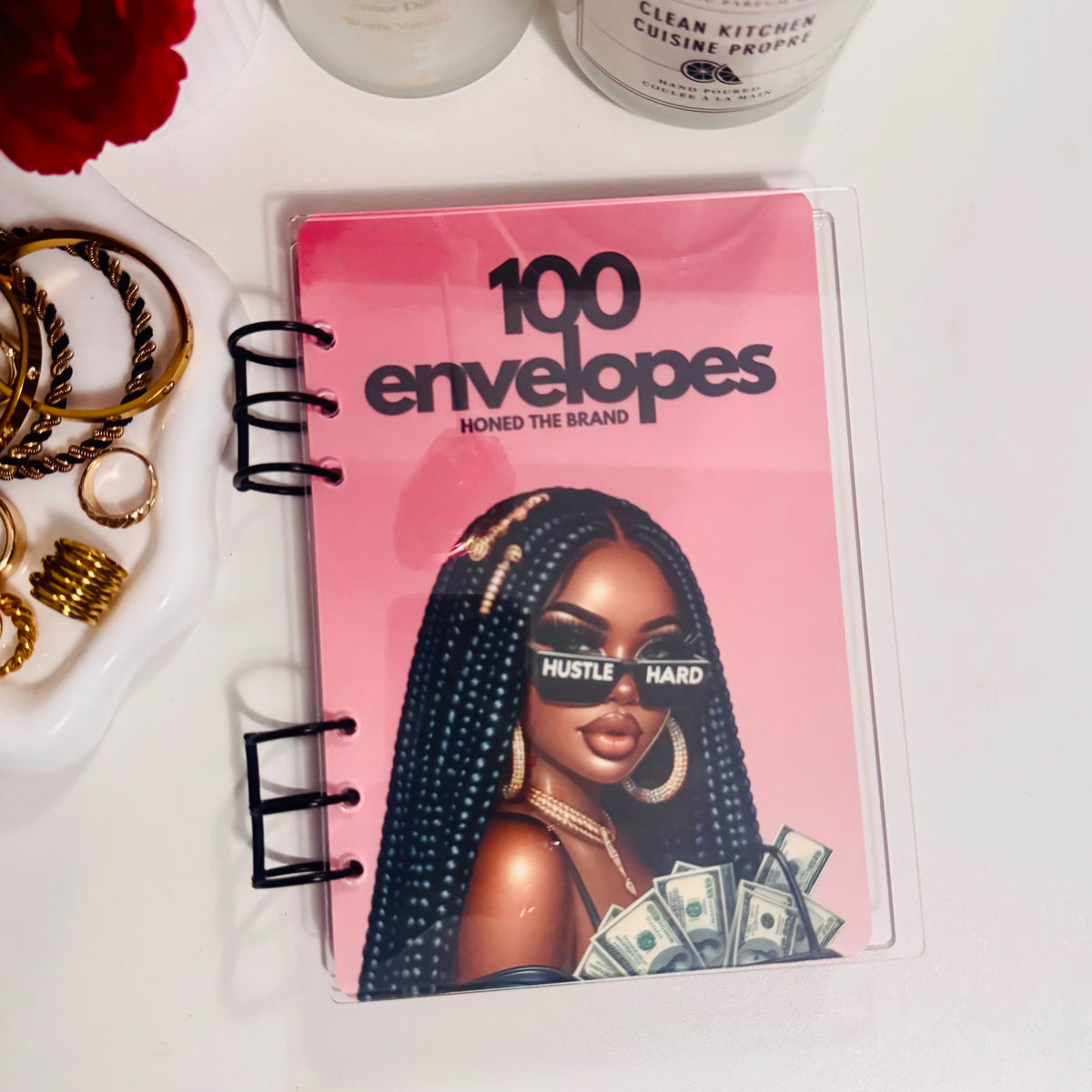 Tabbed 100 Envelopes Savings Challenge Binder
