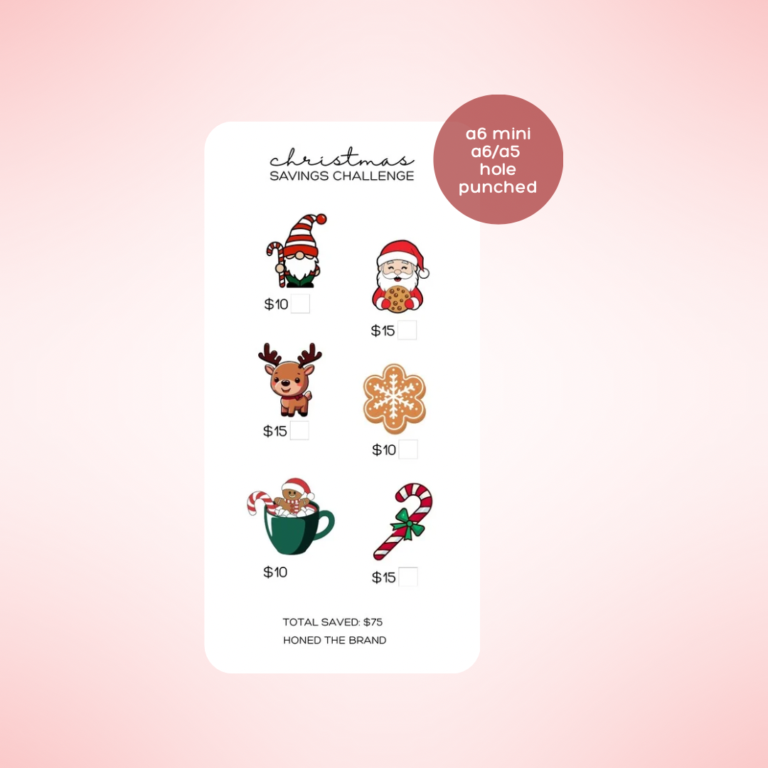 Christmas Mini Savings Challenge