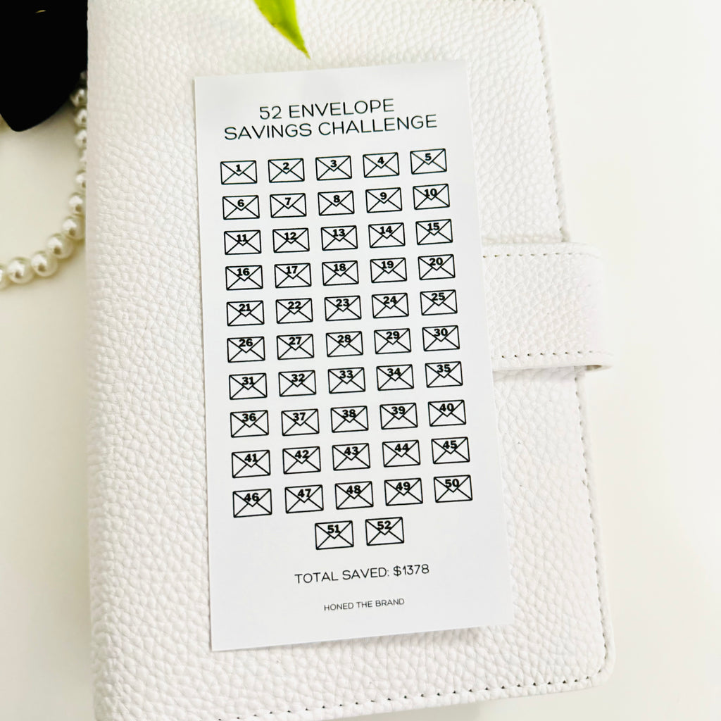 Minimal 52 Envelopes Savings Challenge