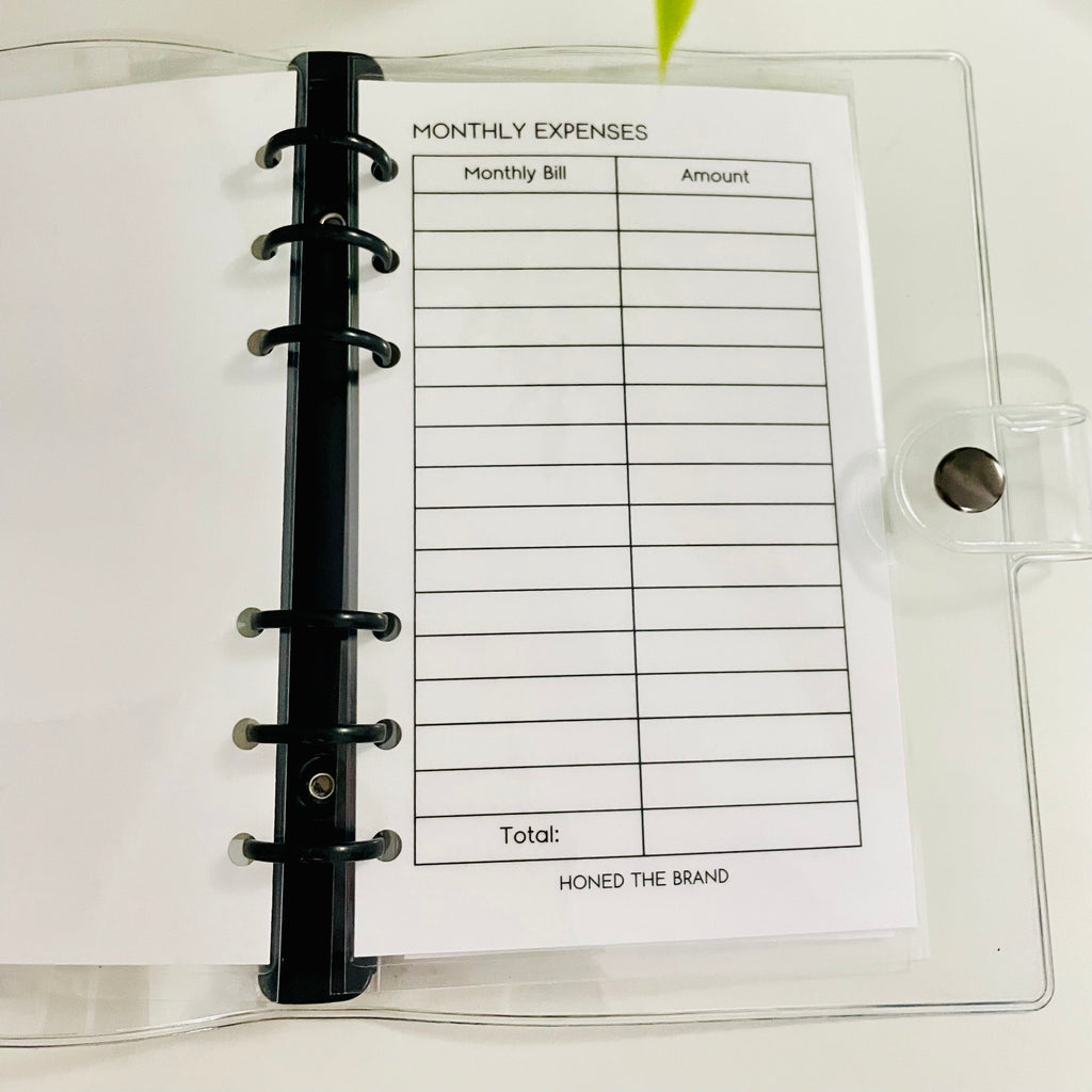 Month Ahead Savings Challenge Binder