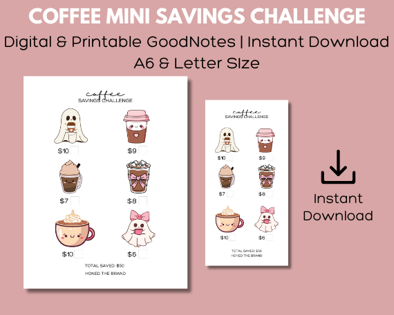 Digital Coffee Mini Savings Challenge