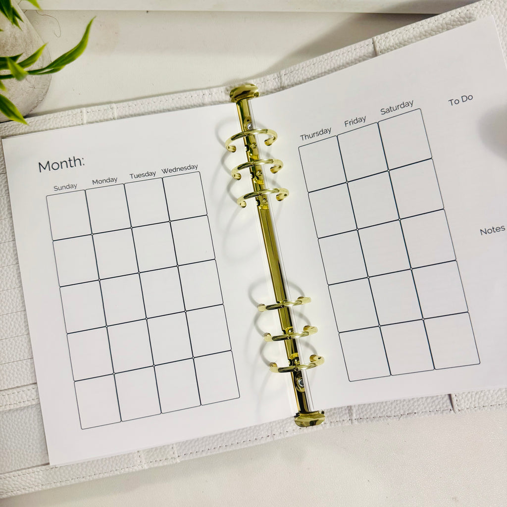 A5 Budget Planner Inserts
