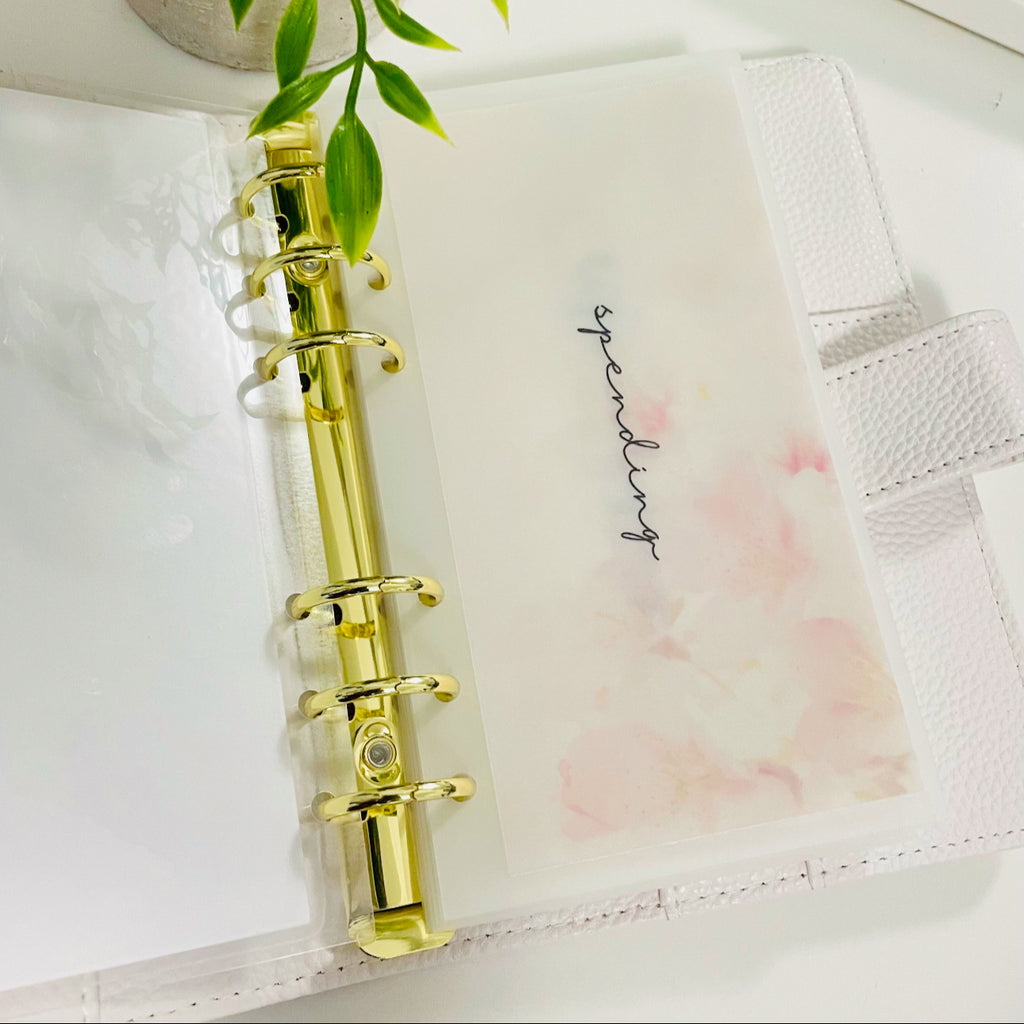 Floral Matte Vellum Cash Envelopes