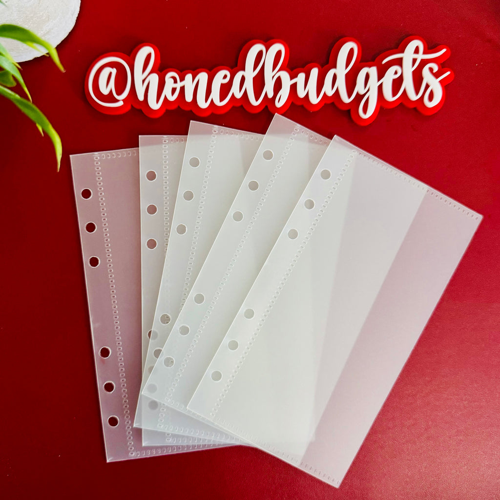 A6 PVC Cash Envelopes