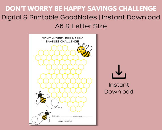 Digital Don’t Worry Bee Happy Savings Challenge