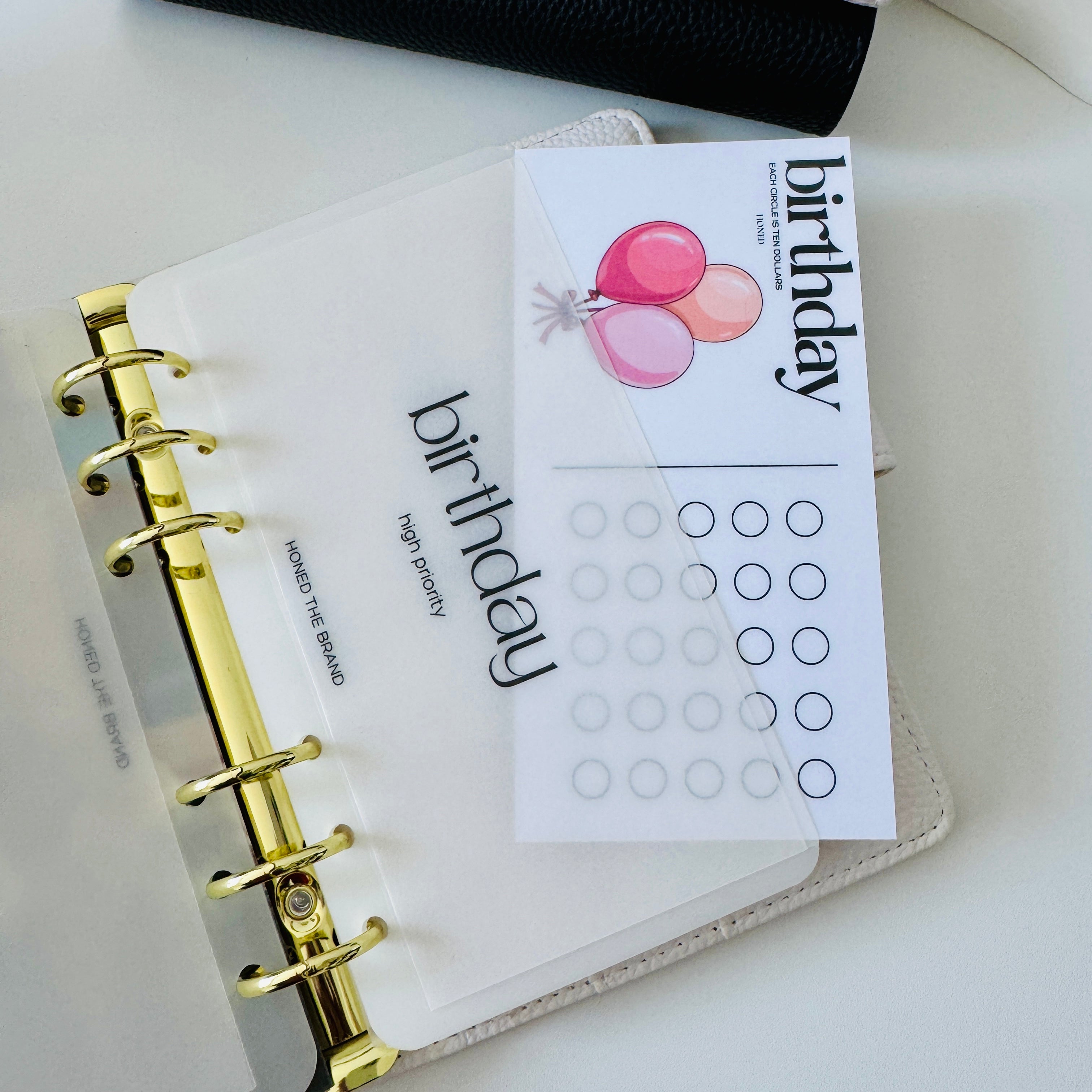 Birthday Savings Challenge