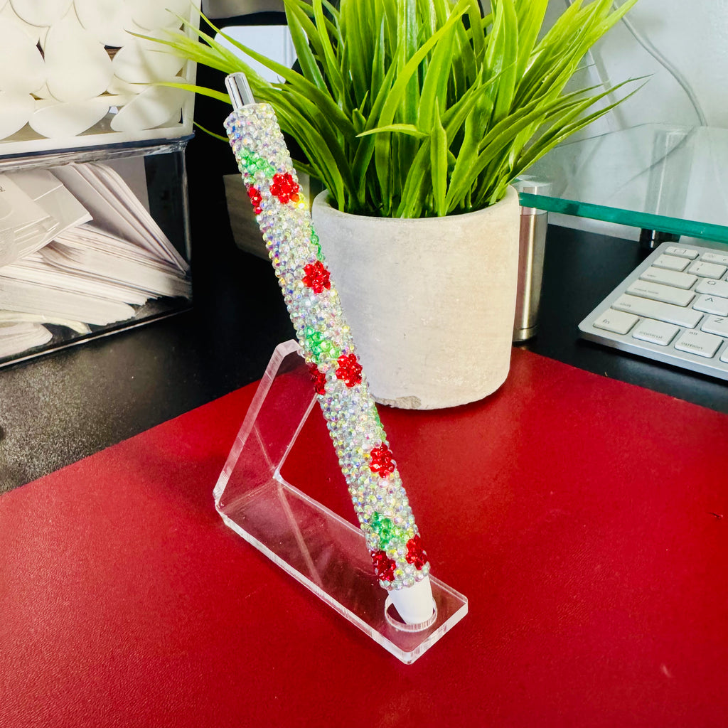 Cherry Rhinestone Pen
