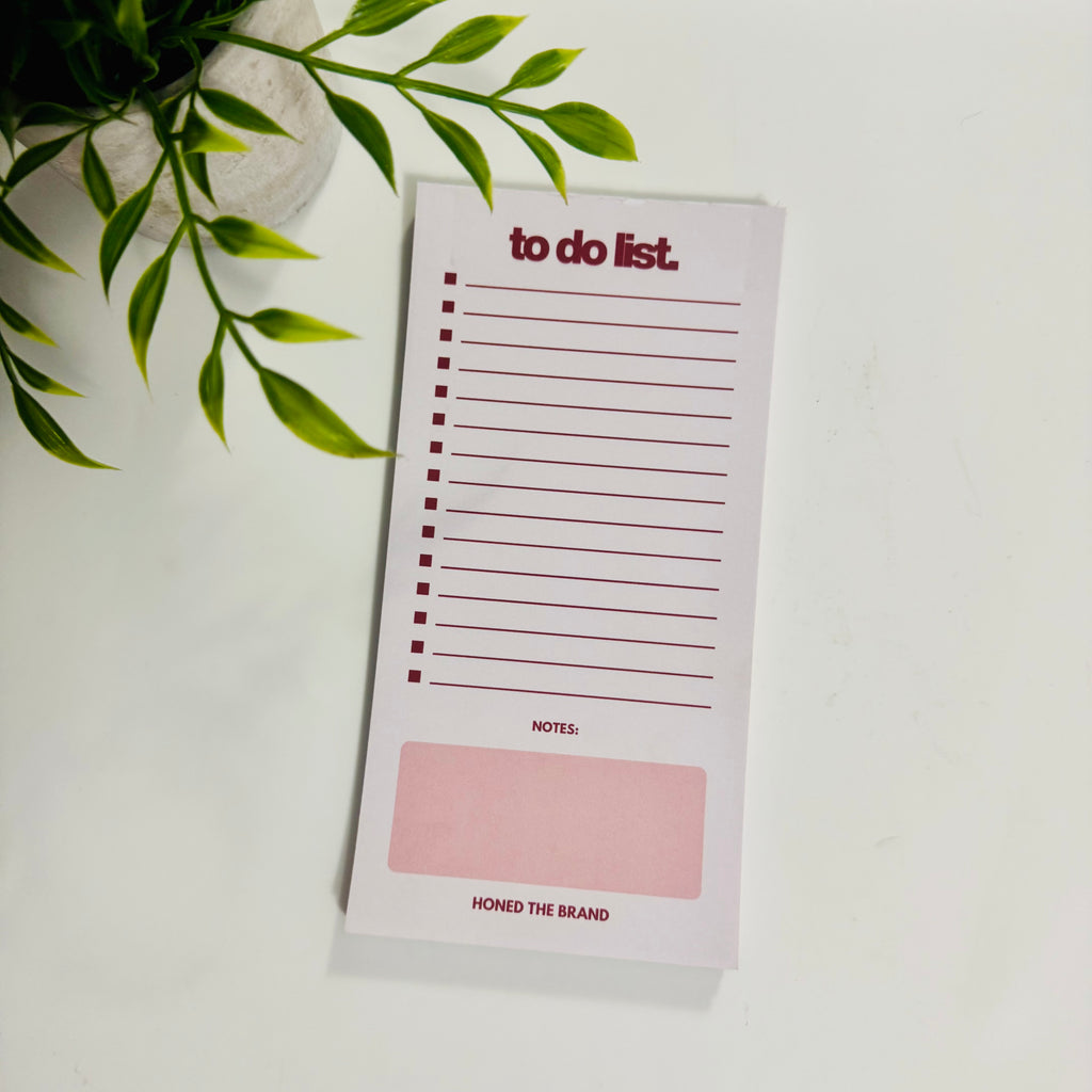 To Do List Notepad
