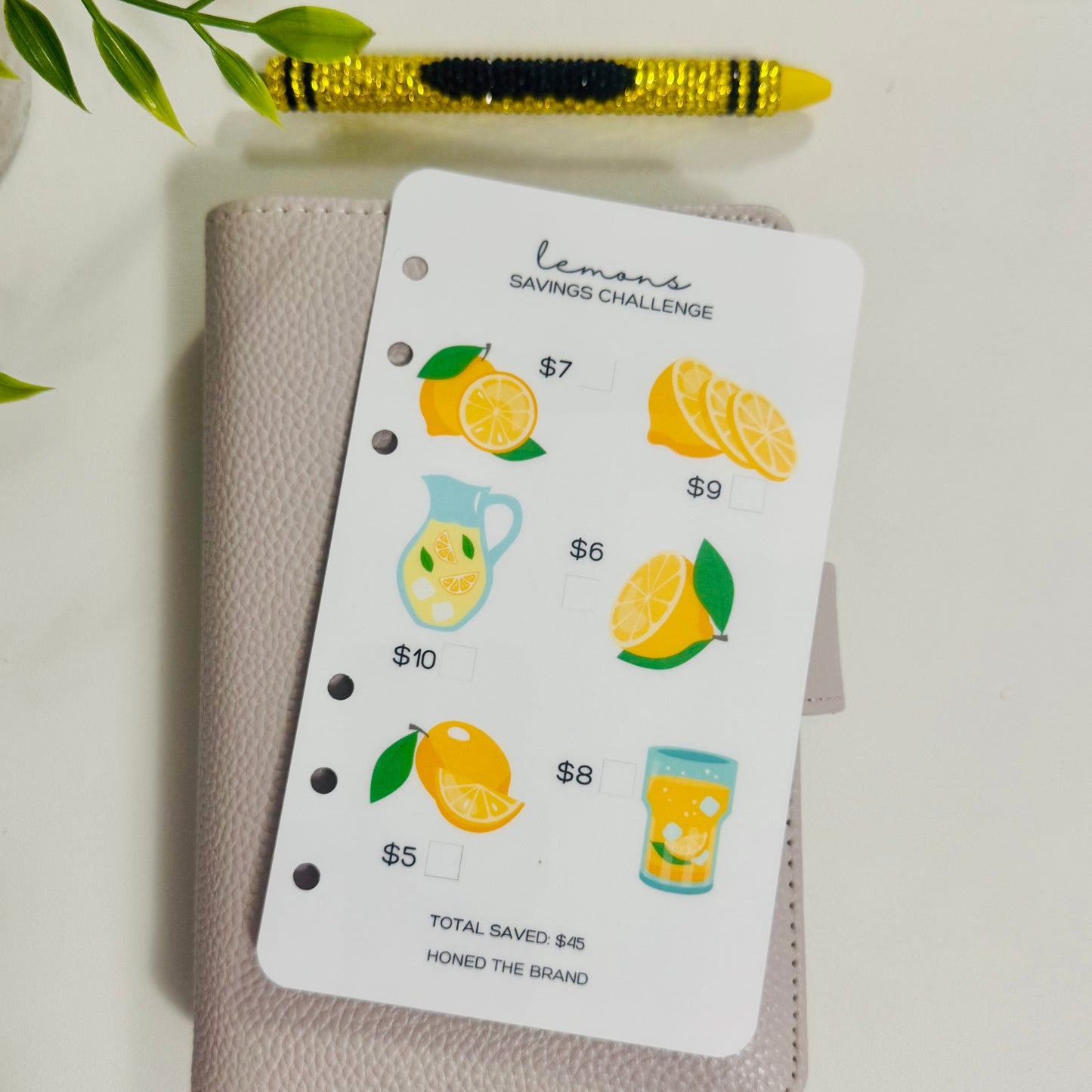 Lemons Mini Savings Challenge