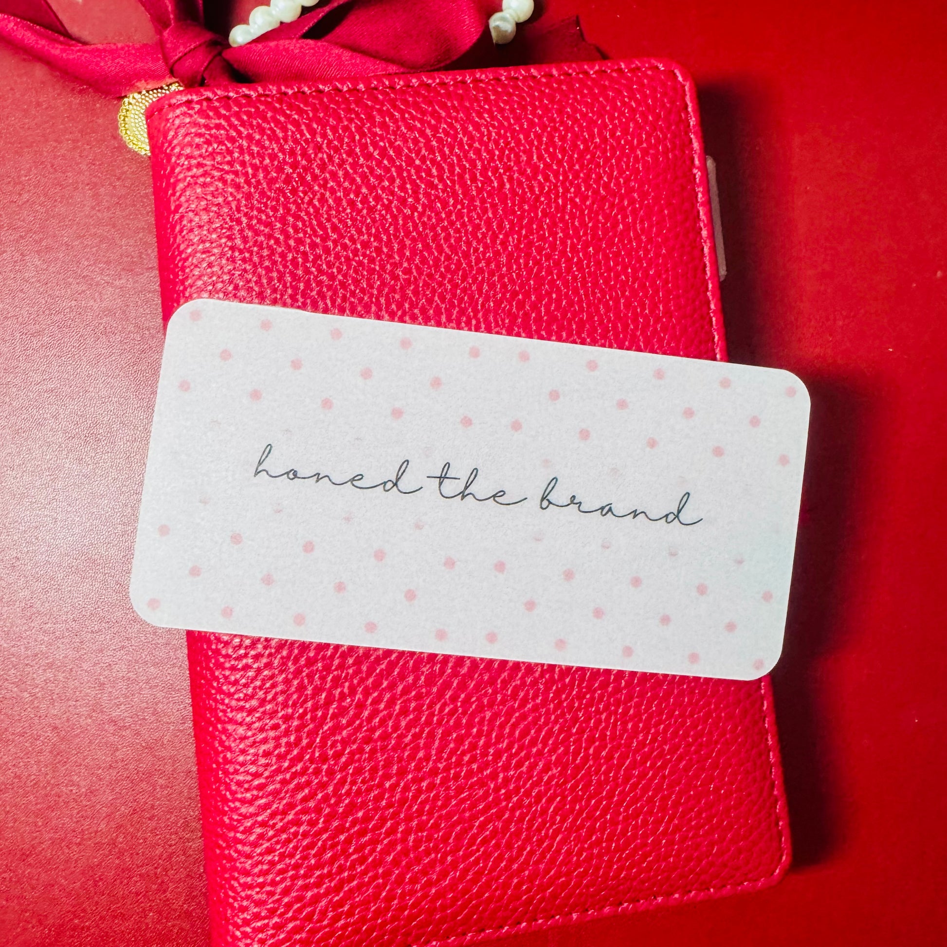 Polka Dot Custom Cash Envelope Insert