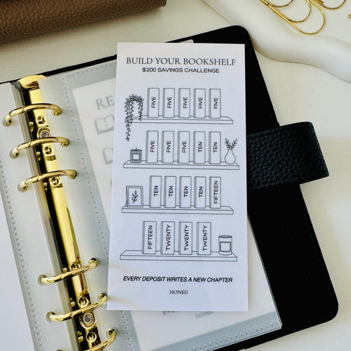 Build Your Bookshelf Savings Challenge