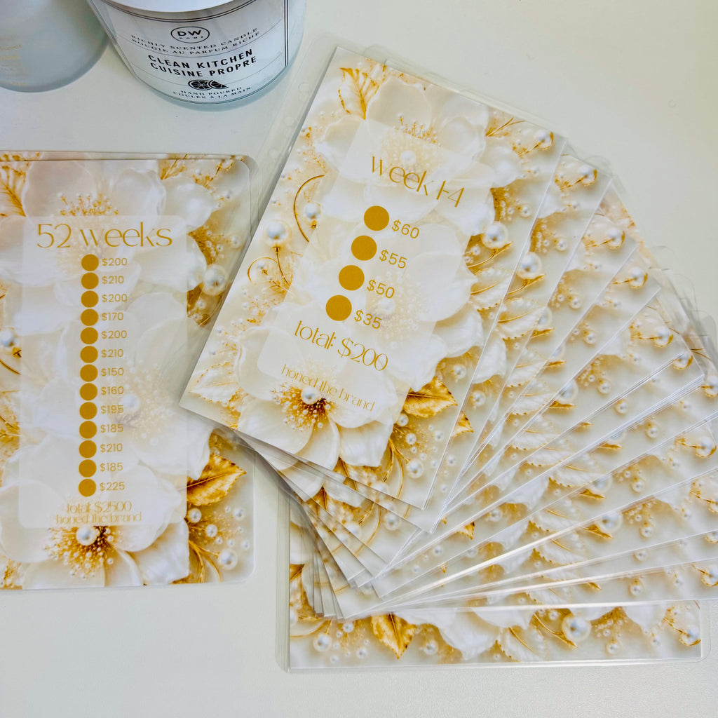 A5 52 Weeks Savings Challenge | Gold & Ivory Collective