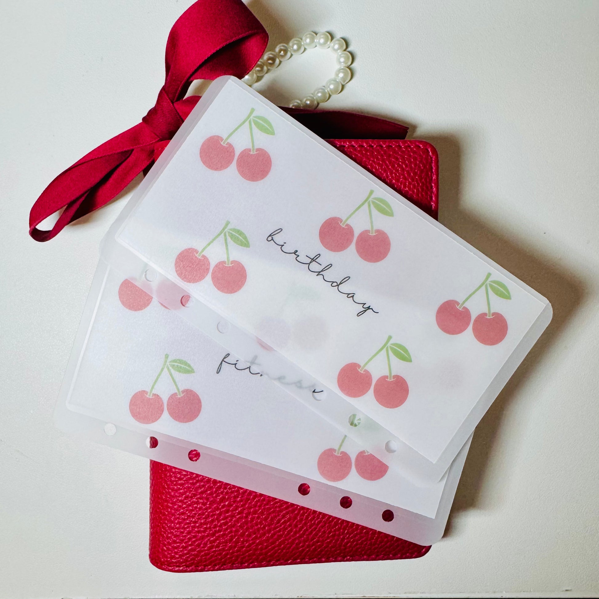 Cherry Matte Vellum Cash Envelopes