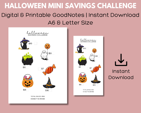 Digital Halloween Savings Challenge