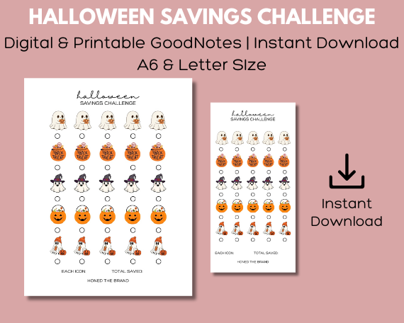 Digital Halloween Savings Challenge