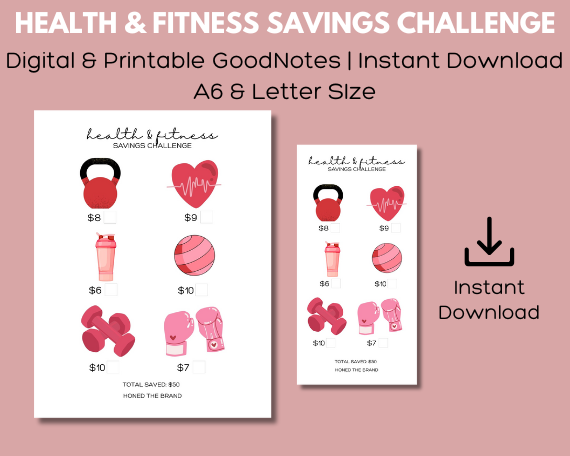 Digital Health & Fitness Mini Savings Challenge