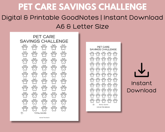 Digital Pet Care Savings Challenge