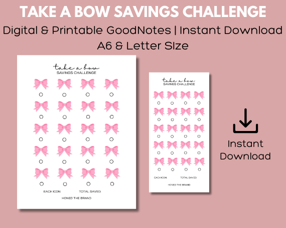 Digital Take A Bow Savings Challenge