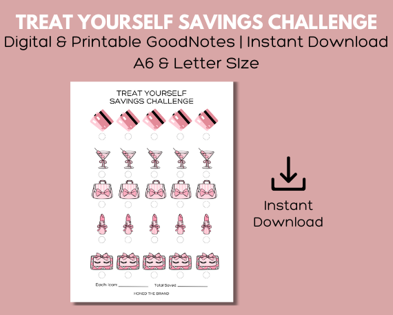 Digital Treat Yourself Savings Challenge