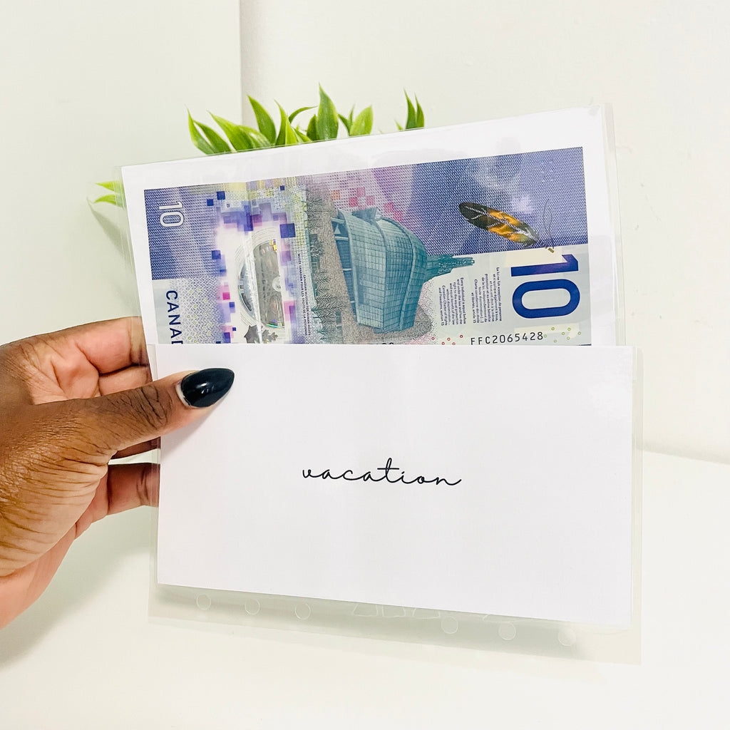 Clear Back Laminated Cash Envelopes