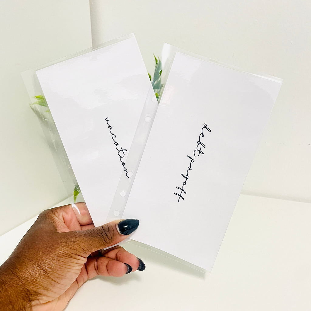 Clear Back Laminated Cash Envelopes