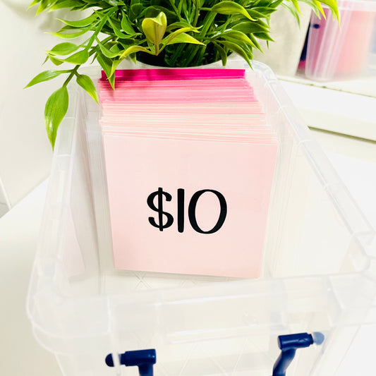 52 Envelope Savings Challenge Box
